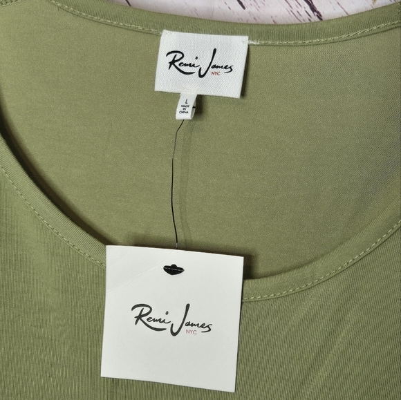 Remi James Green Studded Top - Picture 3 of 4